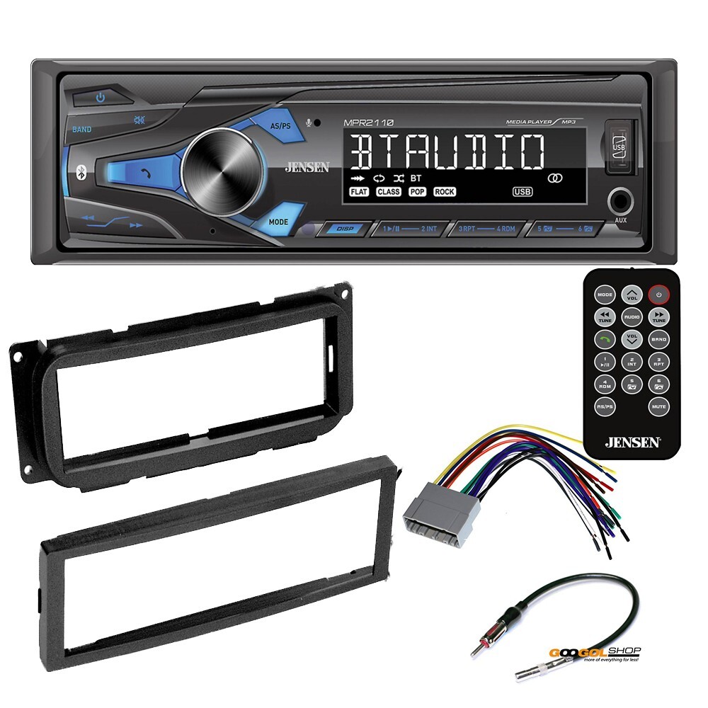 Single Din Bluetooth Car Stereo AM/FM Radio & kit for Dodge RAM Pickup 2002-2005
