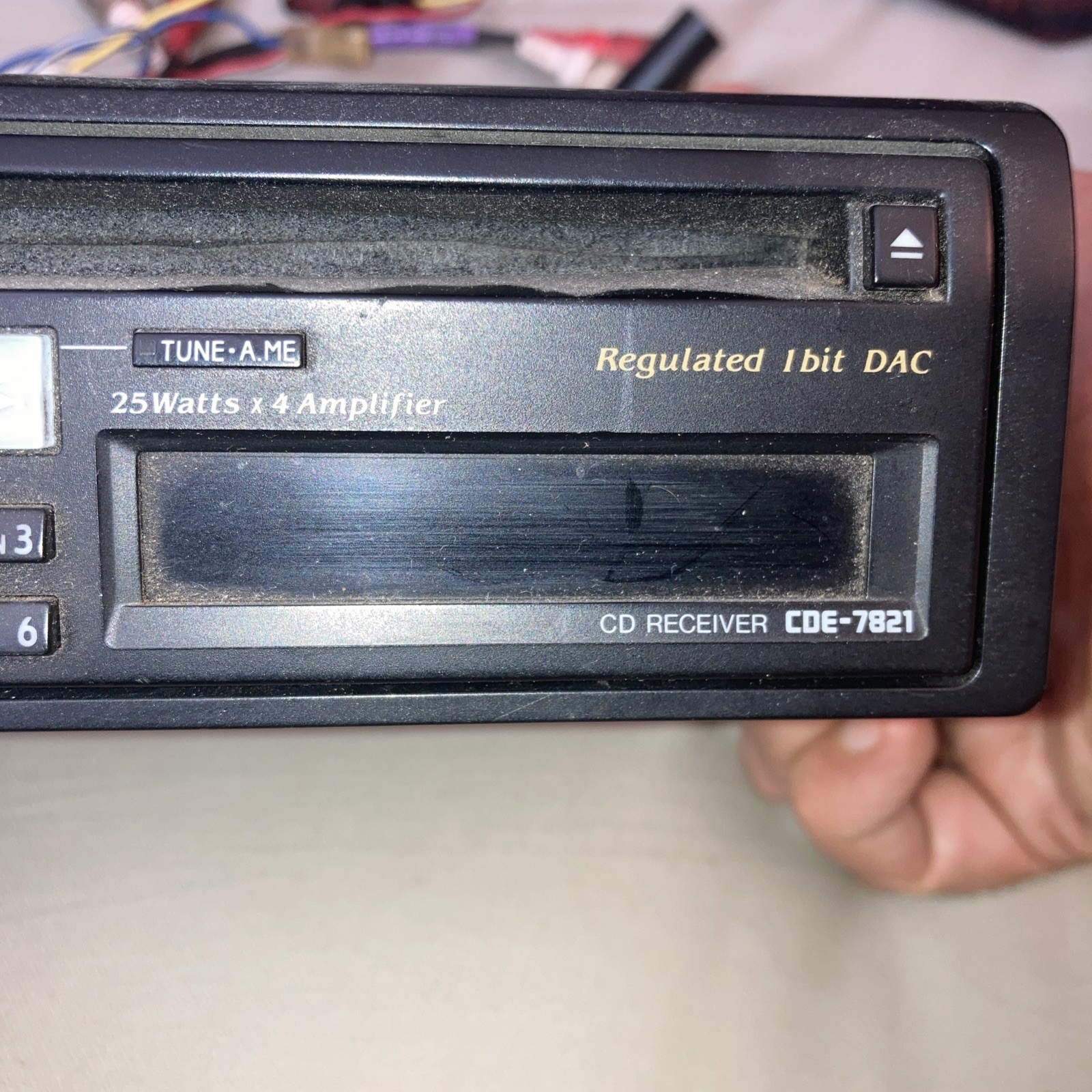 Alpine CDE-7821 CD Player Detachable Face Tuner Band Mode Loud D.A.P 25Wx4 1 DIN