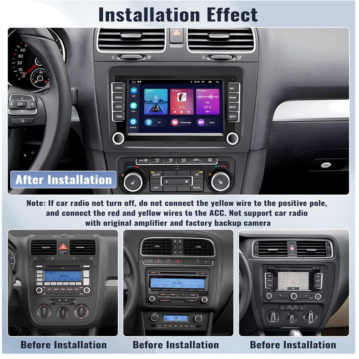 2G+64G Android Car Stereo for VW Volkswagen Seat G