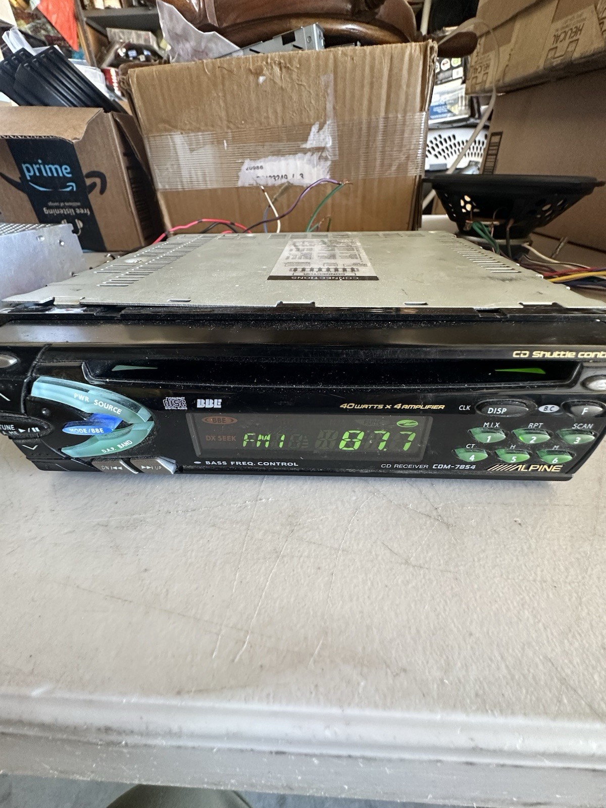 ALPINE TDM-7574 & CDM-7854, Radio Cassette & Radio CD, Both Tested And Working