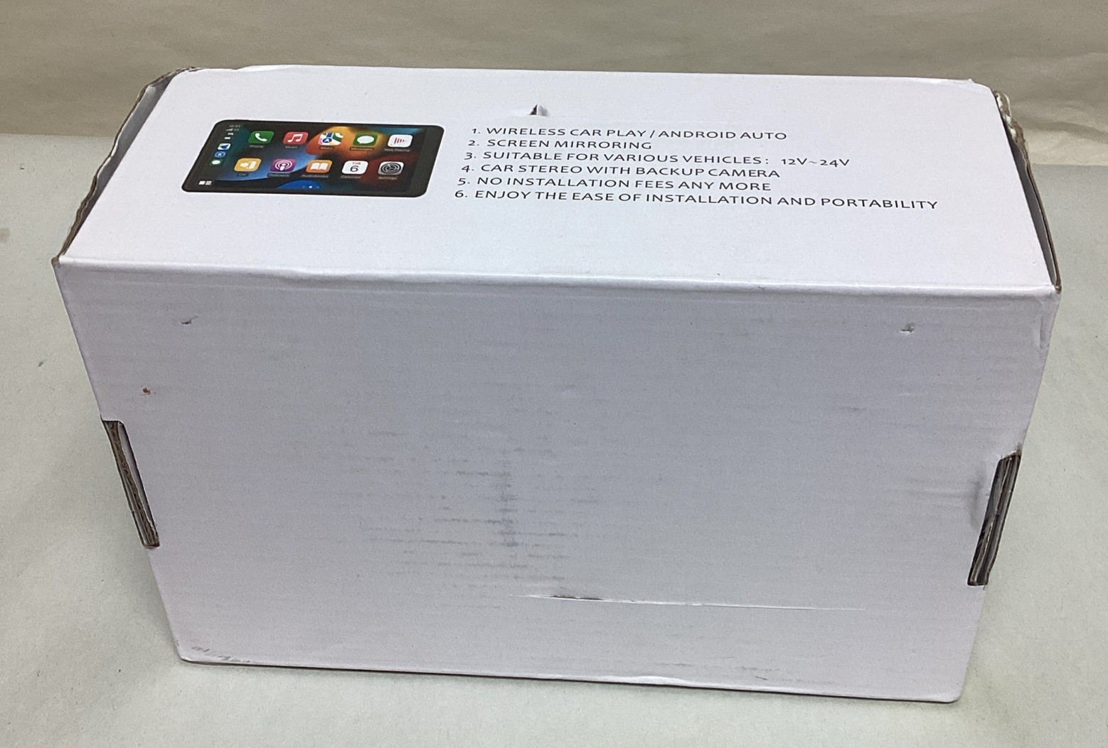 HIEHA portable wireless CarPlay Android Auto Touch Screen Car Radio Stereo