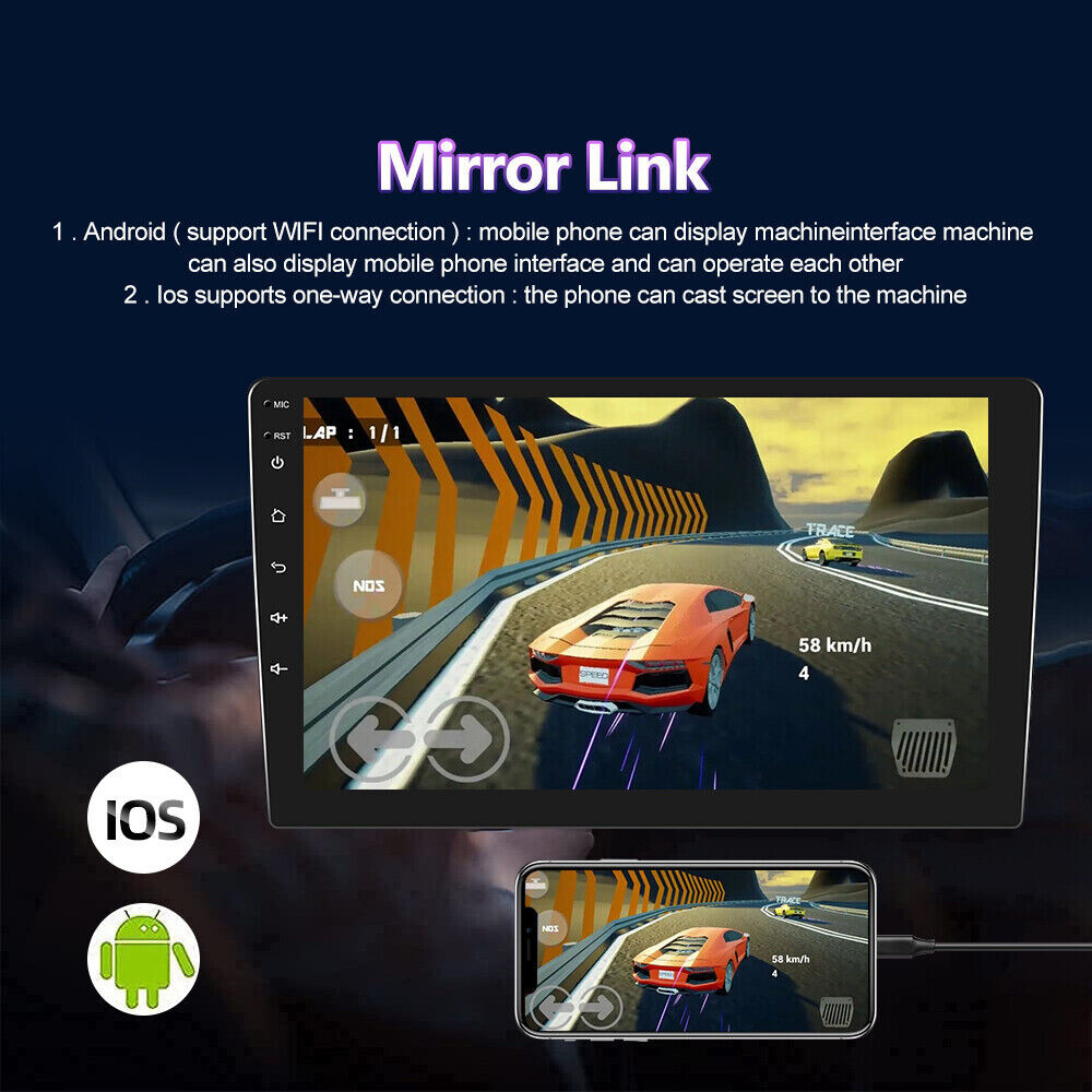 10.1” Car Stereo Radio GPS Android 13 Carplay for Jeep Grand Cherokee 2011-2013