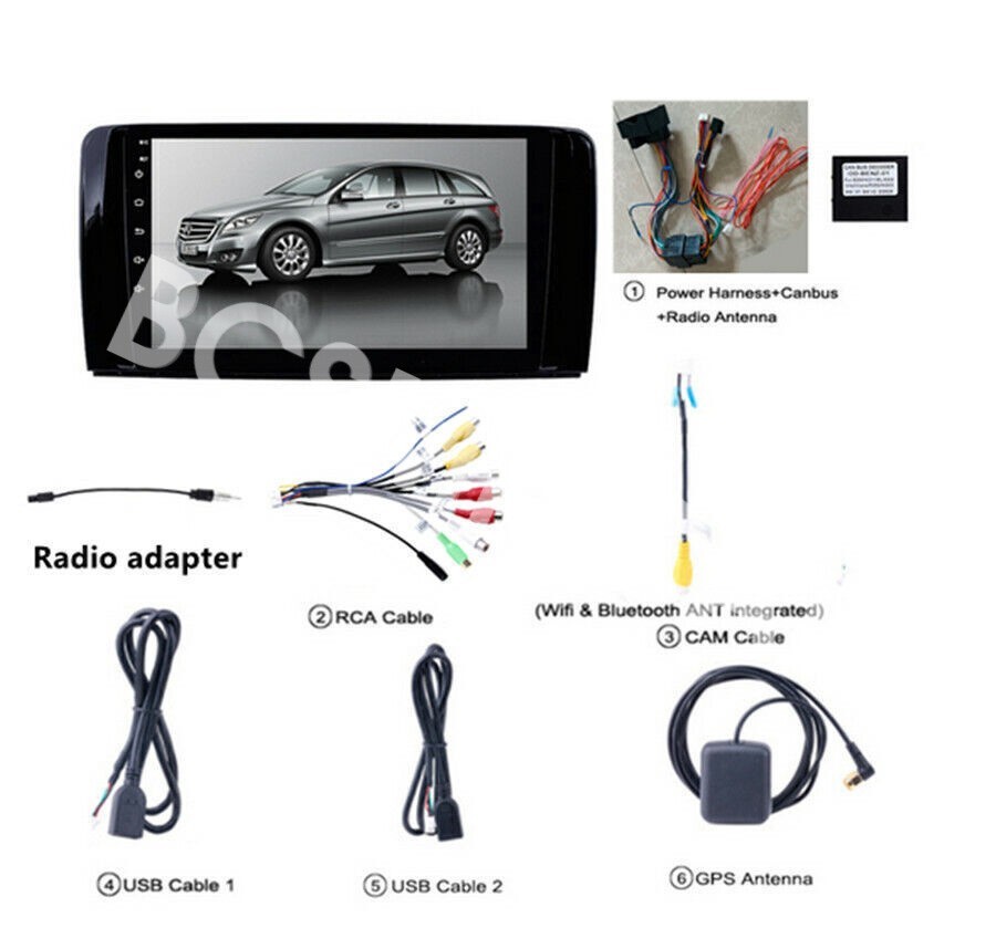 Single Din 9″ Touch Screen Car Stereo Bluetooth Radio Unit Android 13 Carplay