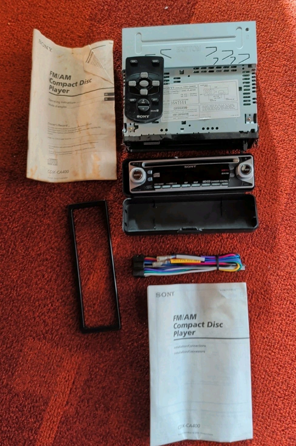 NOS Sony CDX-CA400 Compact Disc Player, 50W x 4, NEVER INSTALLED 2002
