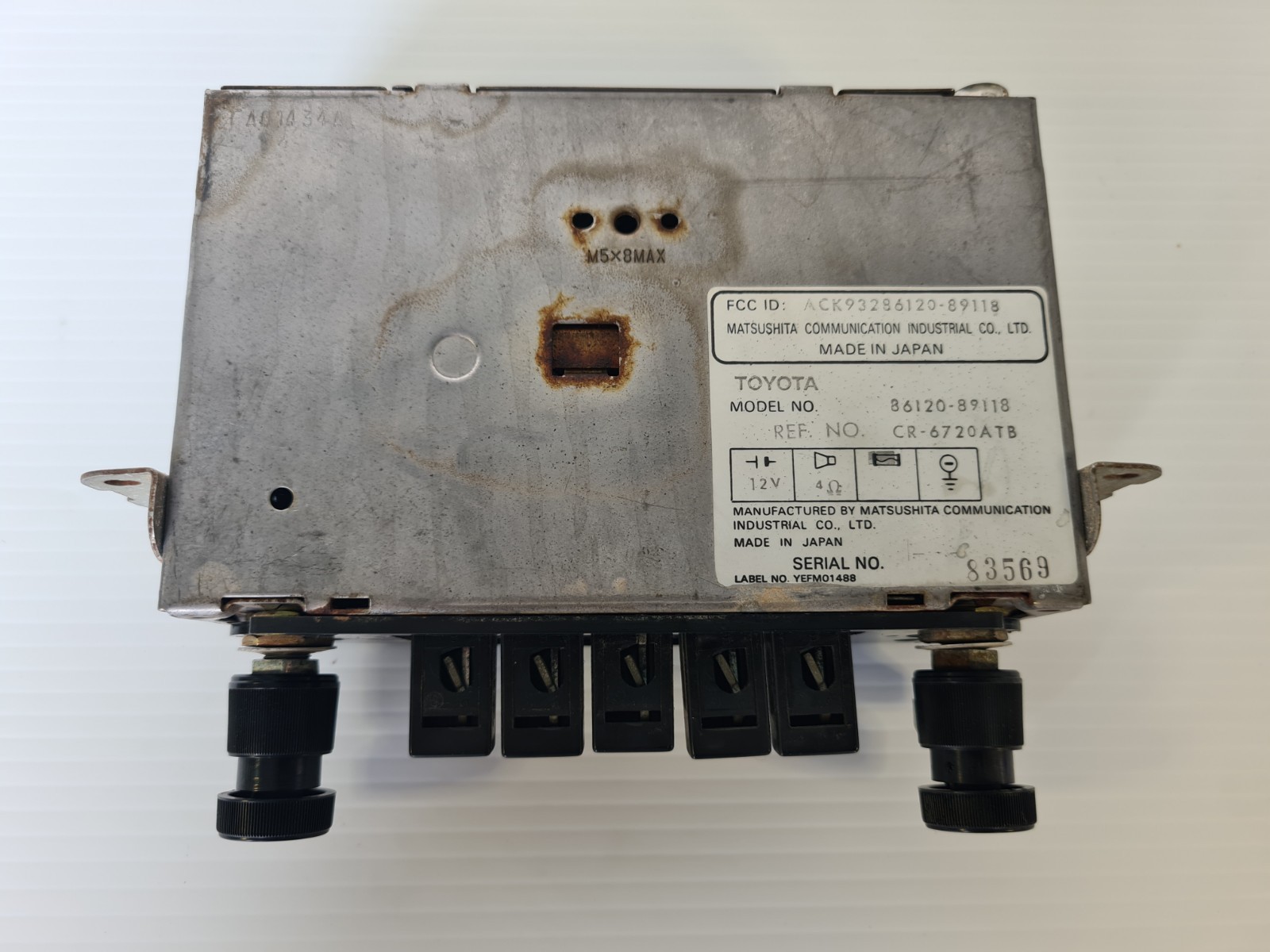 Genuine Hilux Factory Head Unit AM/FM Radio 81-83 For Toyota LN46 RN46 Pickup