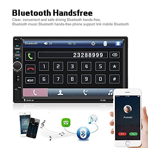 Car Radio Double Din Car Stereo 7″ LCD Touch Screen in-Dash Head Unit with