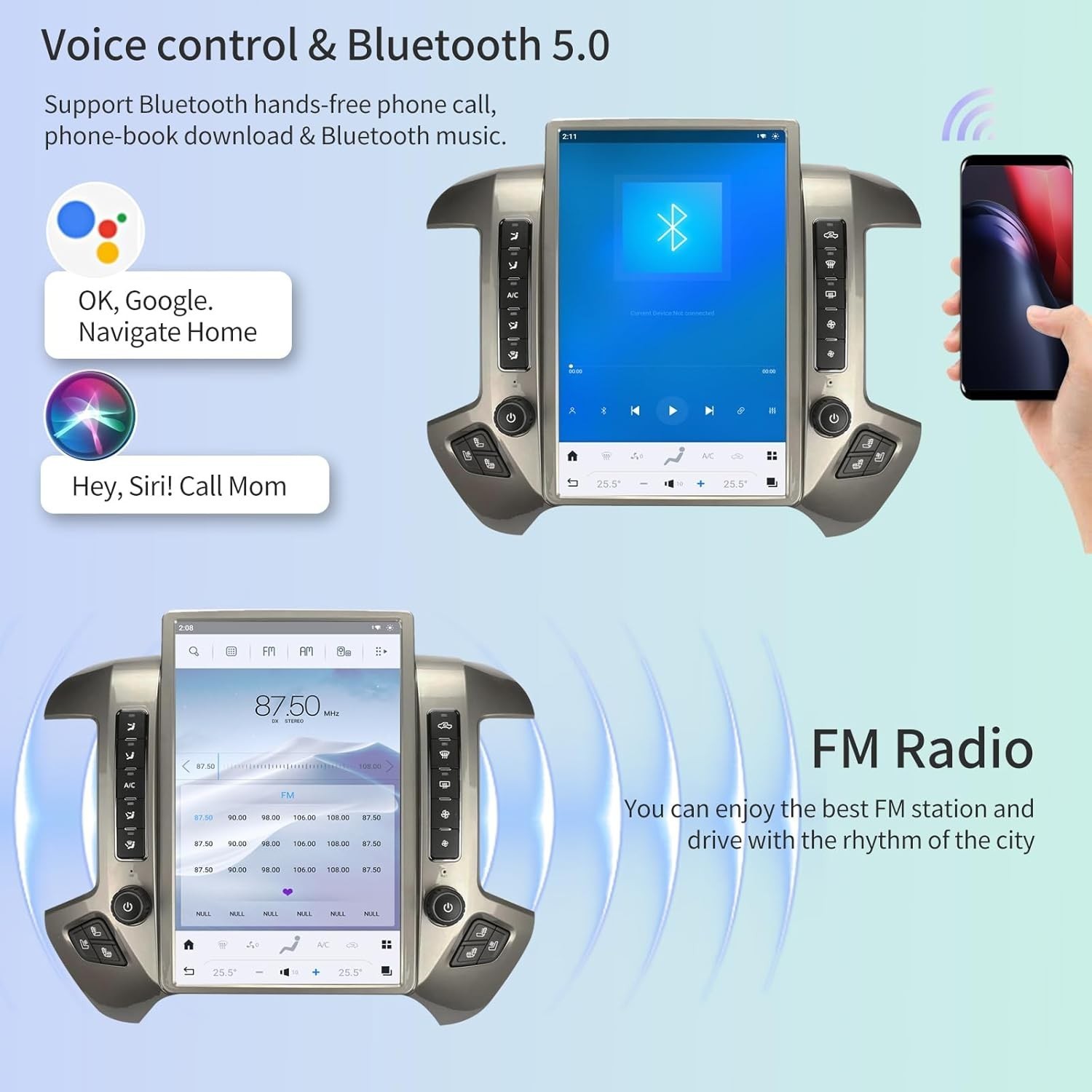 14.4″ For 2013-20 Silverado Sierra Car Radio Stereo Apple Carplay GPS Navi 128G
