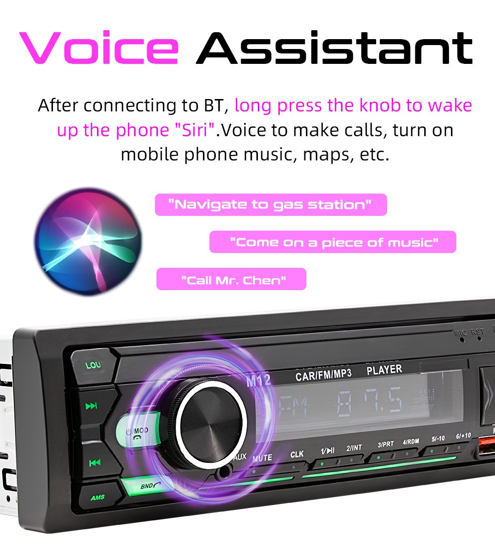 M12 Audio Systems 616UAB Car Stereo, Bluetooth, MP3, USB, Aux In, AM/FM Radio US
