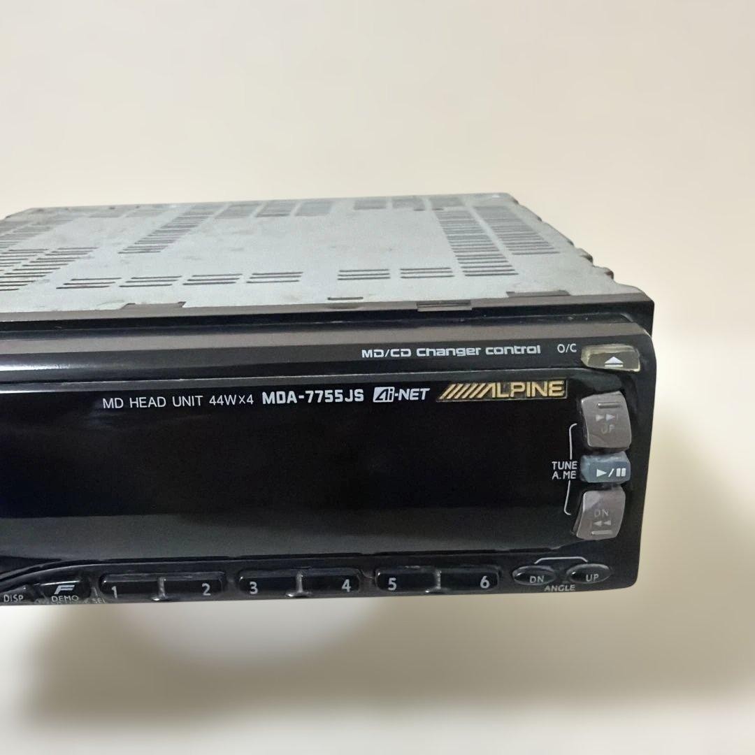 ALPINE Rare MD Player MDA-7755JS MiniDisc Player with Cables