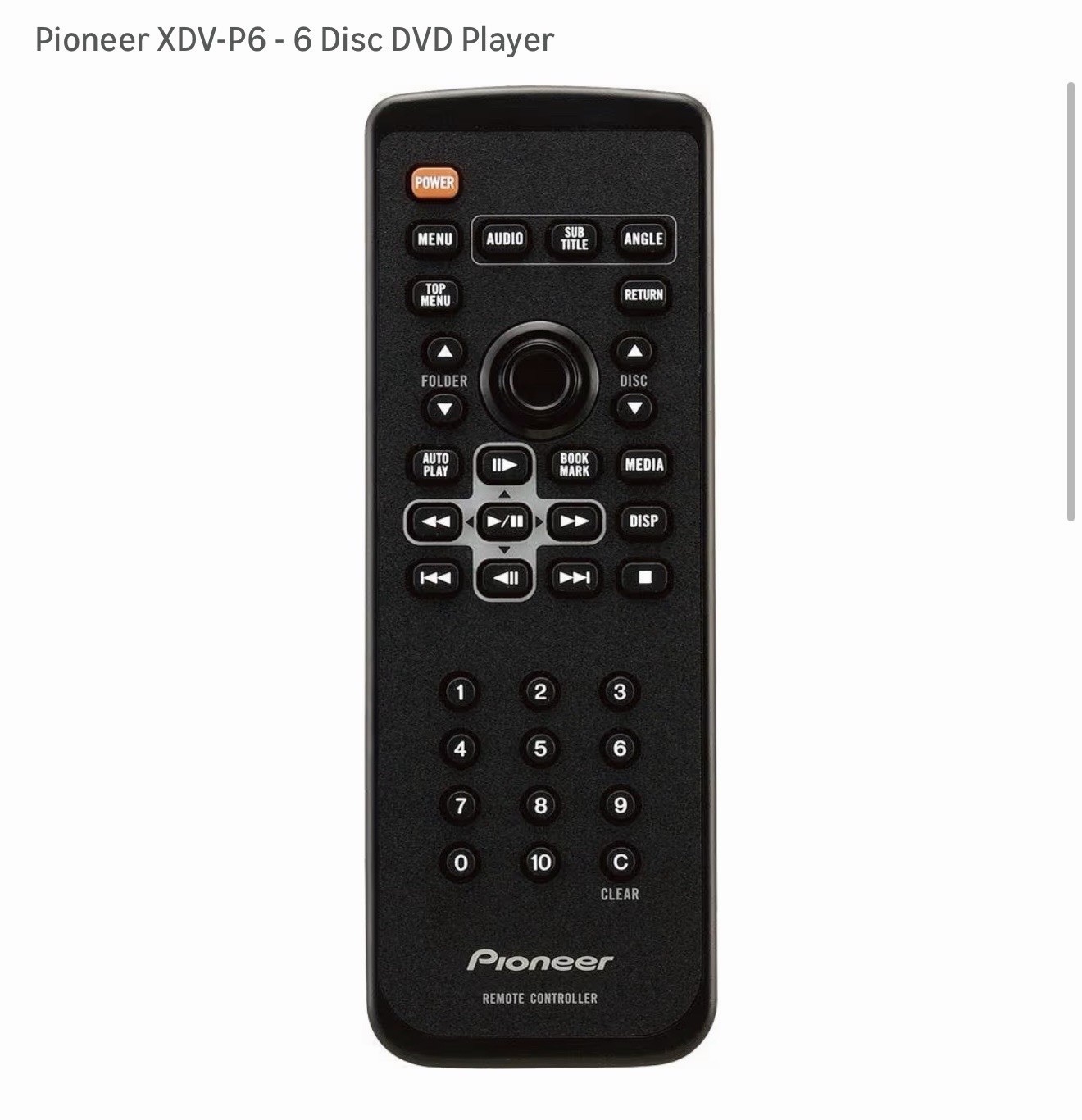 Pioneer XDV-P6 Car Stereo Mobile Media Station BRAND NEW 6 Disc DVD