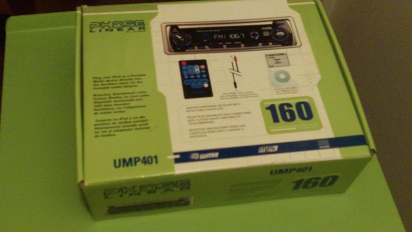 Never Used! [Audiovox] Phase Linear UMP401 AM/FM/CD Player w/ Remote