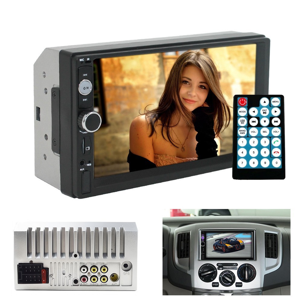 7” 2 DIN HD Car MP5 Player CarPlay Touch Screen Bluetooth Stereo Radio FM/AUX
