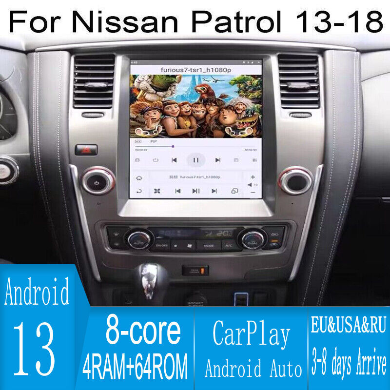 12.1″ Android Navigation Car Gps Tesla Style For Nissan Patrol Armada 13~18