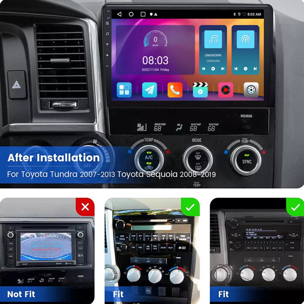 Apple Carplay For Toyota Tundra 2007-2013 Sequoia 2008-2018 Car Stereo GPS Radio