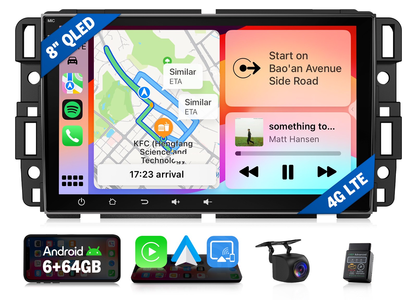 Eonon GMX6S2 for Chevy Silverado 2500HD 8″Android 13 Car Radio CarPlay Bluetooth