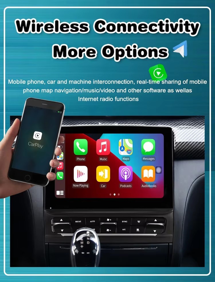 9” HD Car Radio GPS Navigation Android 64GB For Maserati Quattroporte 2017-2020