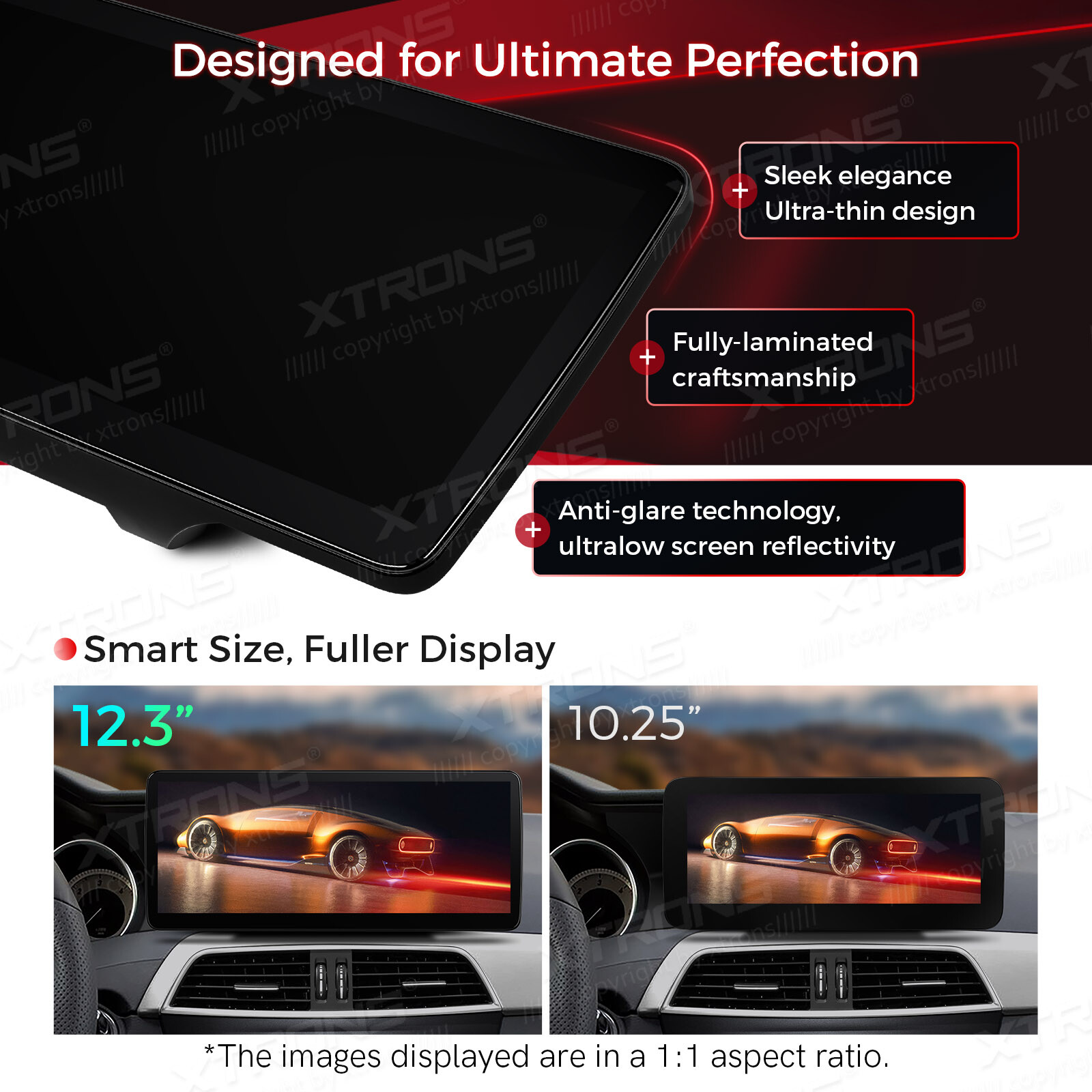 CarPlay 12.3″ IPS Android 13 8-Core 64G Car Stereo GPS Nav For Benz C-Class W204