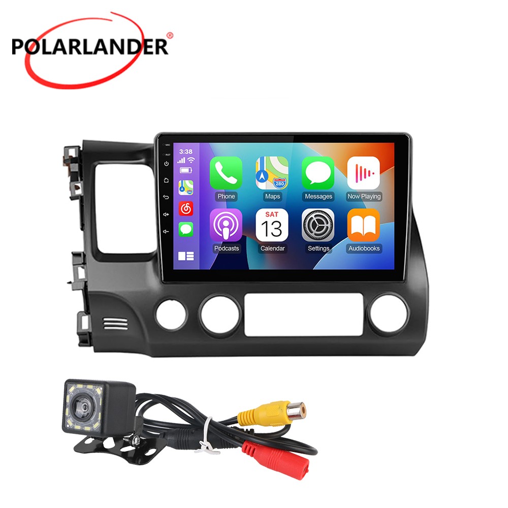 10.1 Inch IPS Touchscreen Android Auto Honda Civic 2006-2011 Wireless CarPlay
