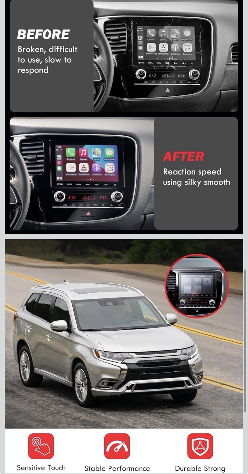 8″ Touch Screen LCD Nav Radio for 2020-2022 Mitsubishi Outlander 8740A103