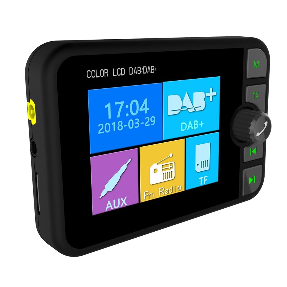 2.4″ Bluetooth Digital Car Auto DAB/DAB+ Radio FM Transmitter USB Adapter