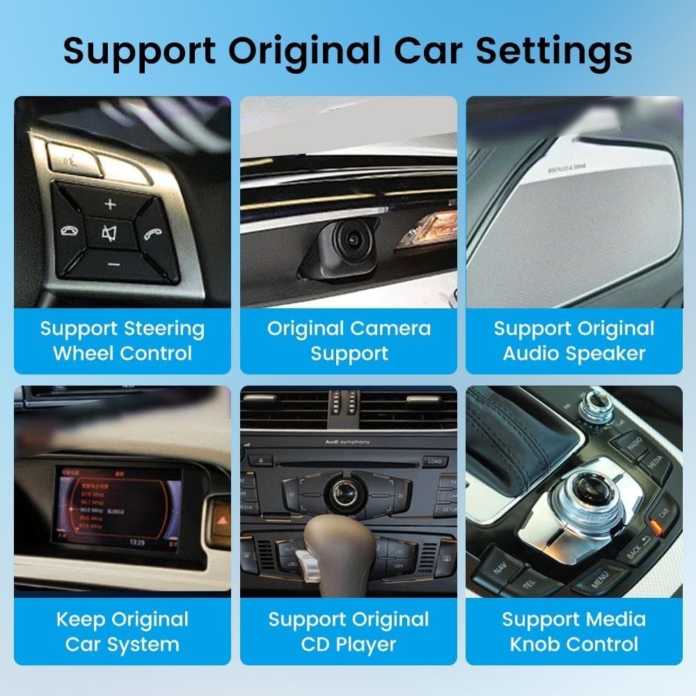 8.8″ For AUDI A6 S6 C6 RS6 2005-2011 Car Radio with Apple CarPlay Android Auto