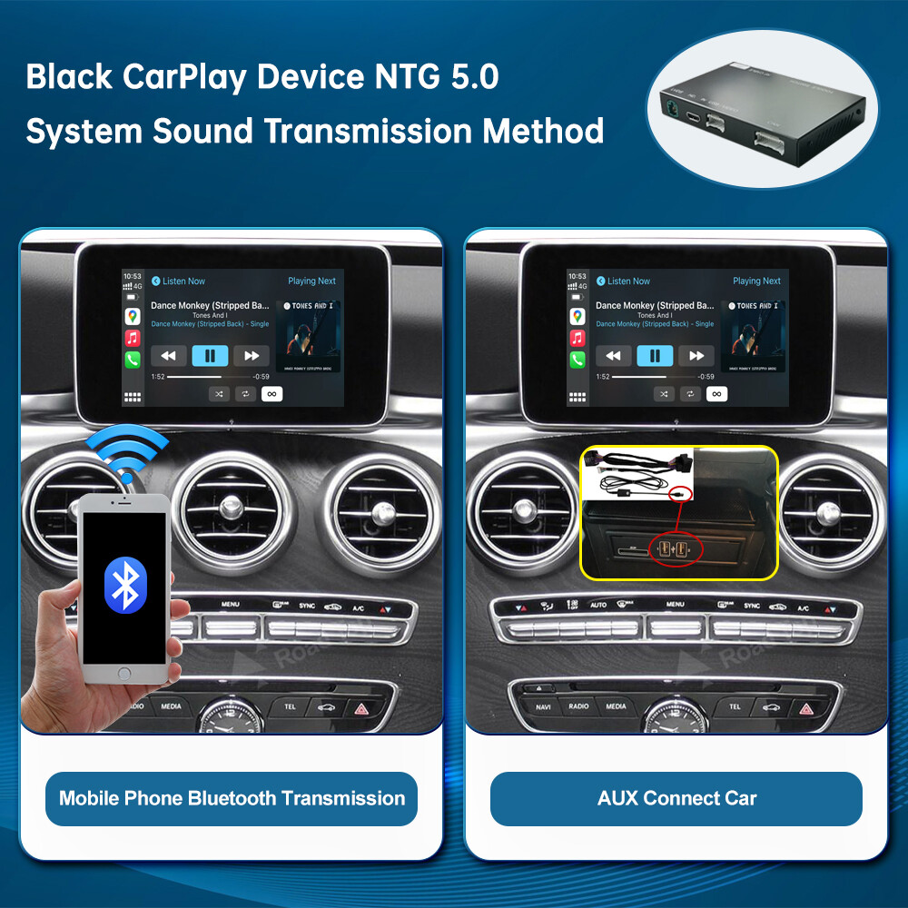 For Mercedes Benz C GLC W205 NTG5.0 Wireless Android Auto CarPlay Car Interface