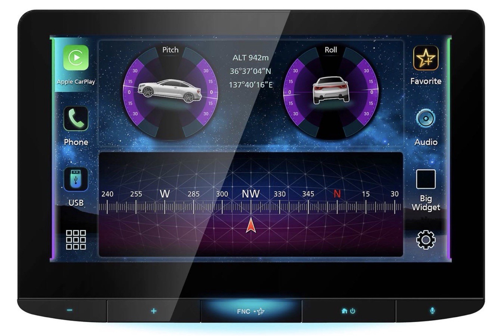 JVC KW-Z1000W 10.1 Inch Digital Multimedia Receiver Wireless Apple Android