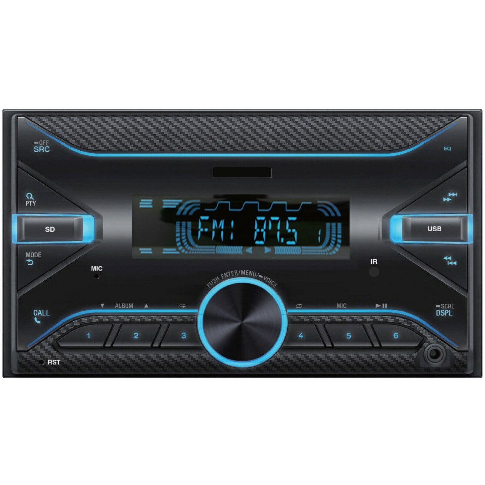 300W 2DIN Car Audio Stereo Receiver Bluetooth FM Radio USB SD Head Unit Audiotek