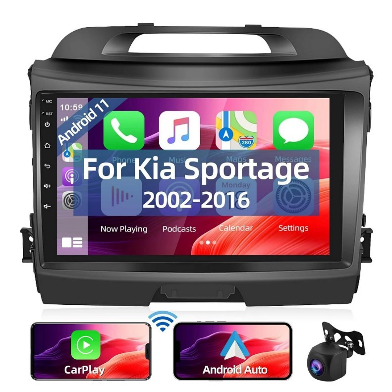 Kia Sportage Android CarPlay Radio 2010-2016 2+64GB Carplay GPS Navi