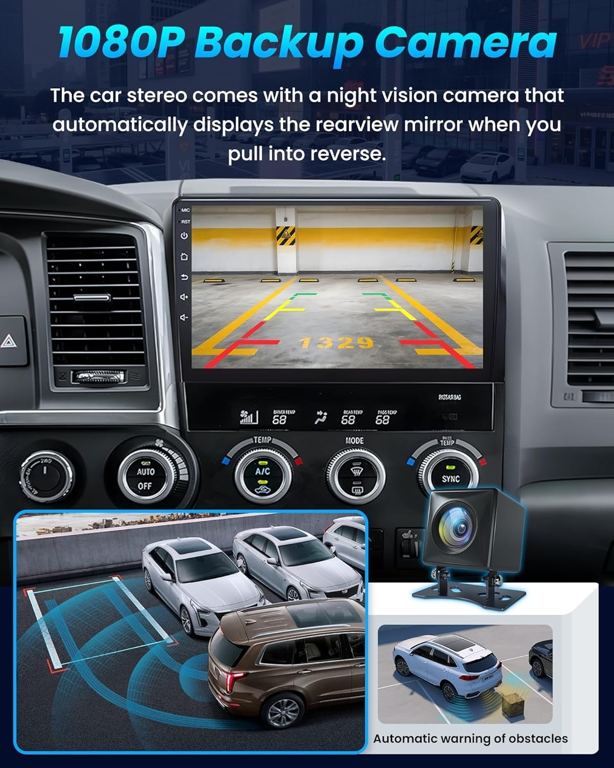 10.2″ 8Core 32G Android Auto Carplay Stereo for Toyota Tundra 2007-2013