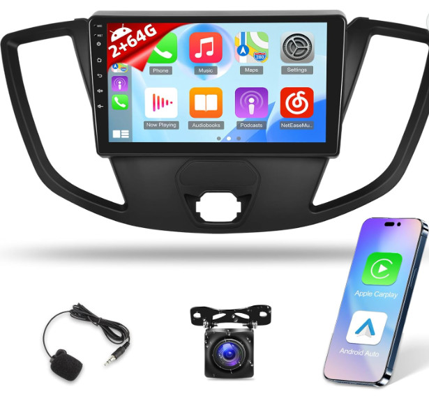 For 2015-2019 Ford Transit 150 250 350 Android 12.0 Carplay Car Stereo Radio GPS