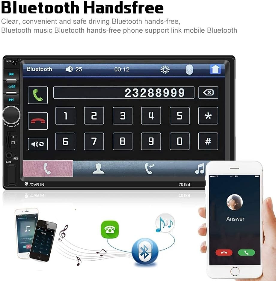 In-Dash Car Radio 4-Channel Output + Steering Wheel Control#