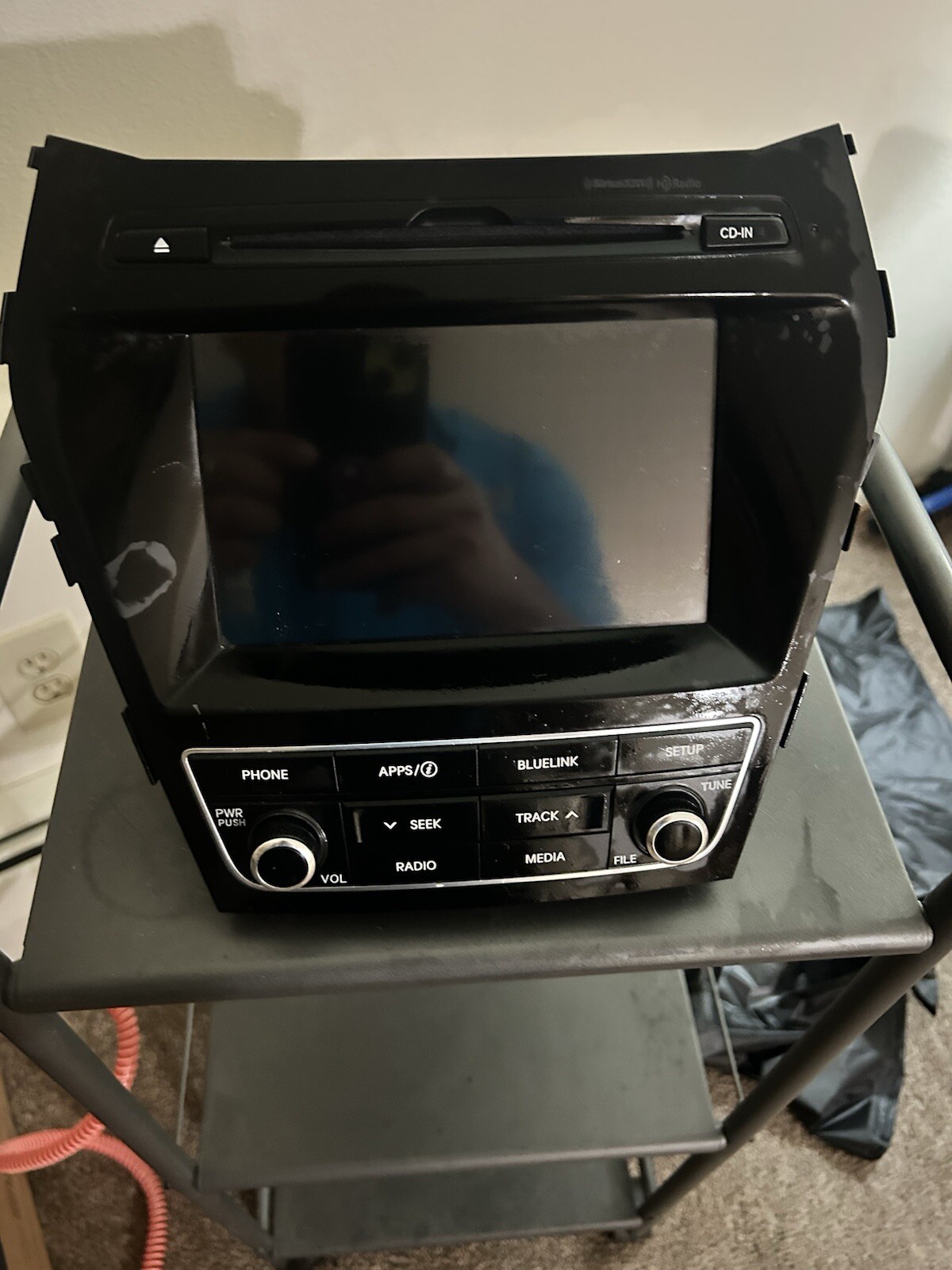 radio car hyundai santa fe sport 2017