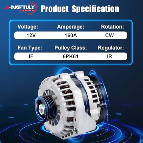 Alternator Fits for 2007-2014 GMC Yukon, Sierra, Chevy Tahoe, Suburban,