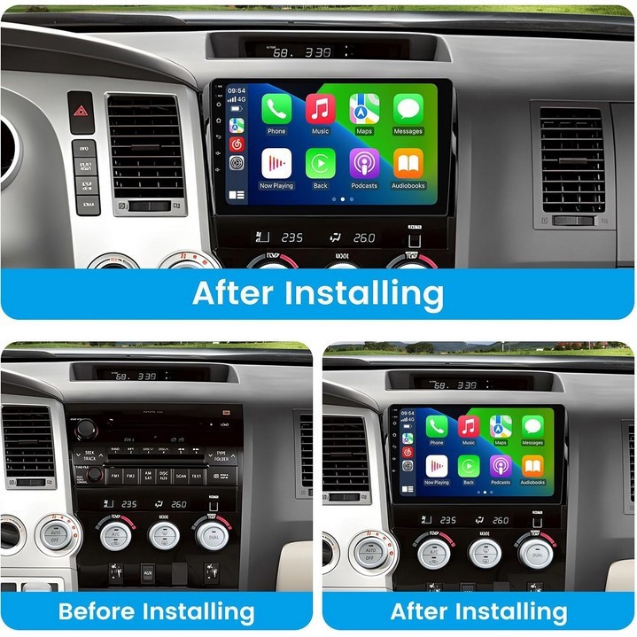 Toyota Tundra Carplay Radio 2007-2013 Sequoia 2008-2018 GPS BT Radio