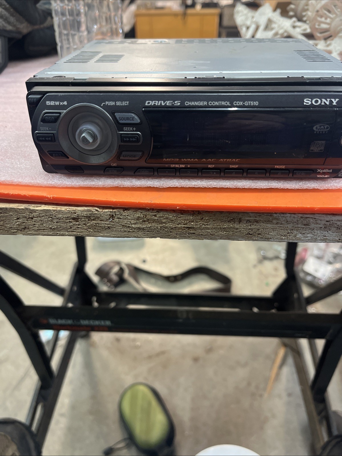 Sony Xplod CDX-GT510 Single DIN CD Player/Radio 52W Untested