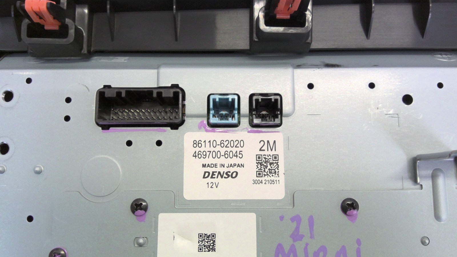 2021 TOYOTA MIRAI DISPLAY SCREEN INFOTAINMENT TOUCH SCREEN 12.3″ 86110-62020 OEM