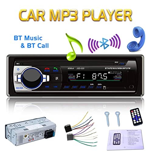 12V Car Stereo FM Radio MP3 Audio Player Built in Bluetooth Phone with USB SD