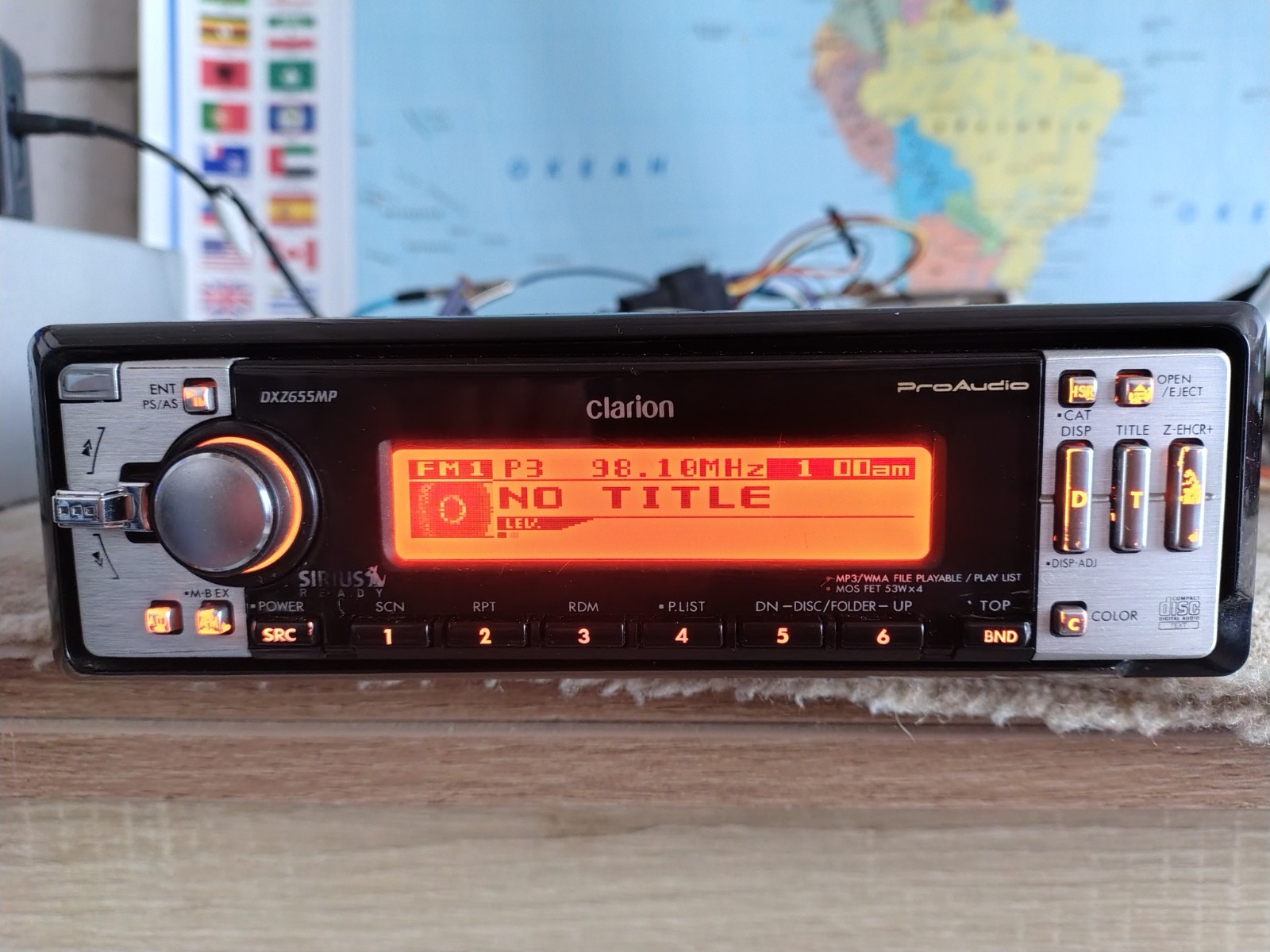 Clarion DXZ-655MP Car Stereo CD Receiver Mobile Media Station Fully Working