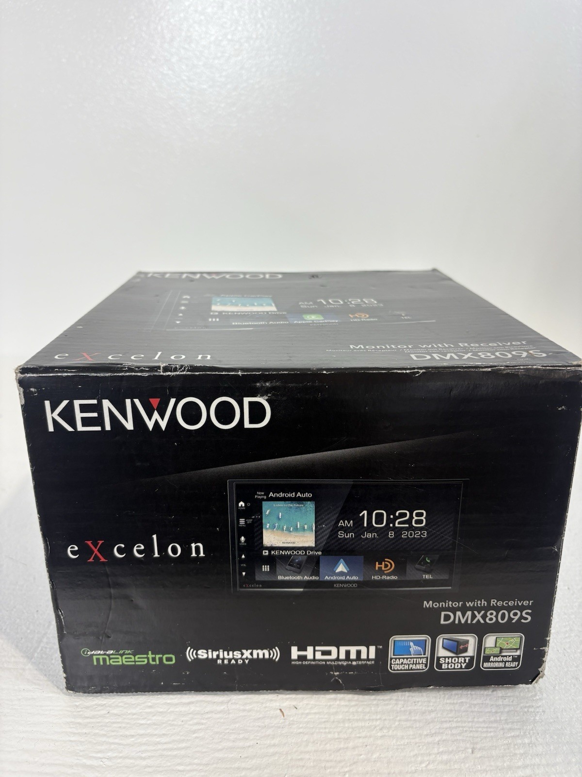 Kenwood Excelon DMX809S 2 DIN Touchscreen HD Radio CarPlay Auto BT NEVER USED