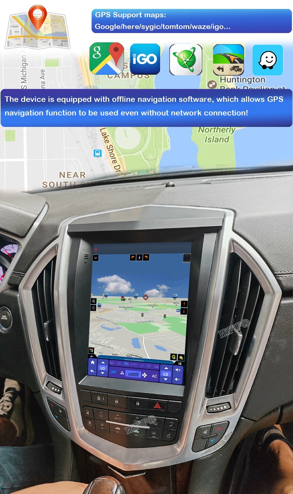 Android For Cadillac SRX 2009-2012 Car Radio Video Player GPS Navi Stereo WIFI