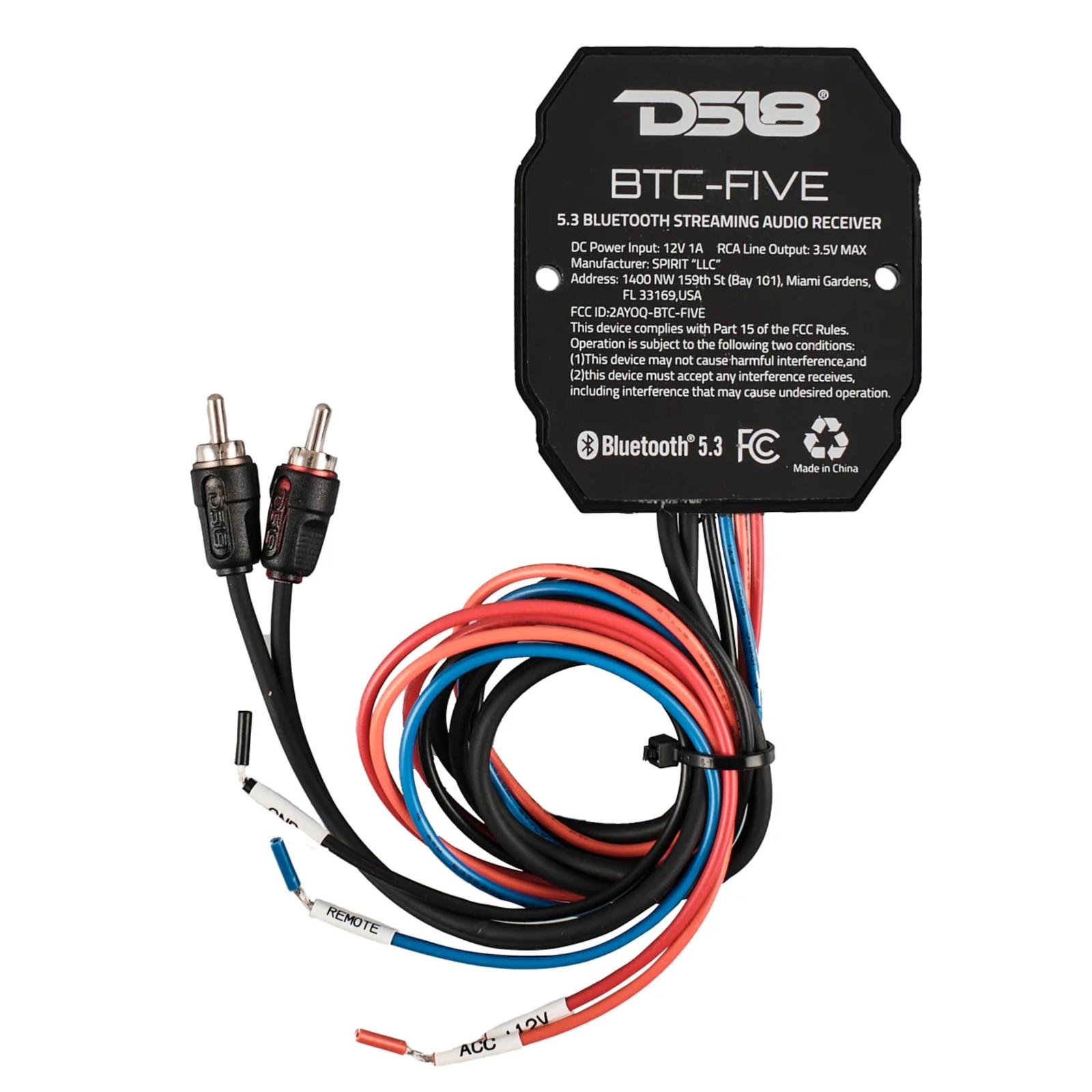 Universal Water Resistant 5.3 Bluetooth Digital Media Audio Receiver DS18