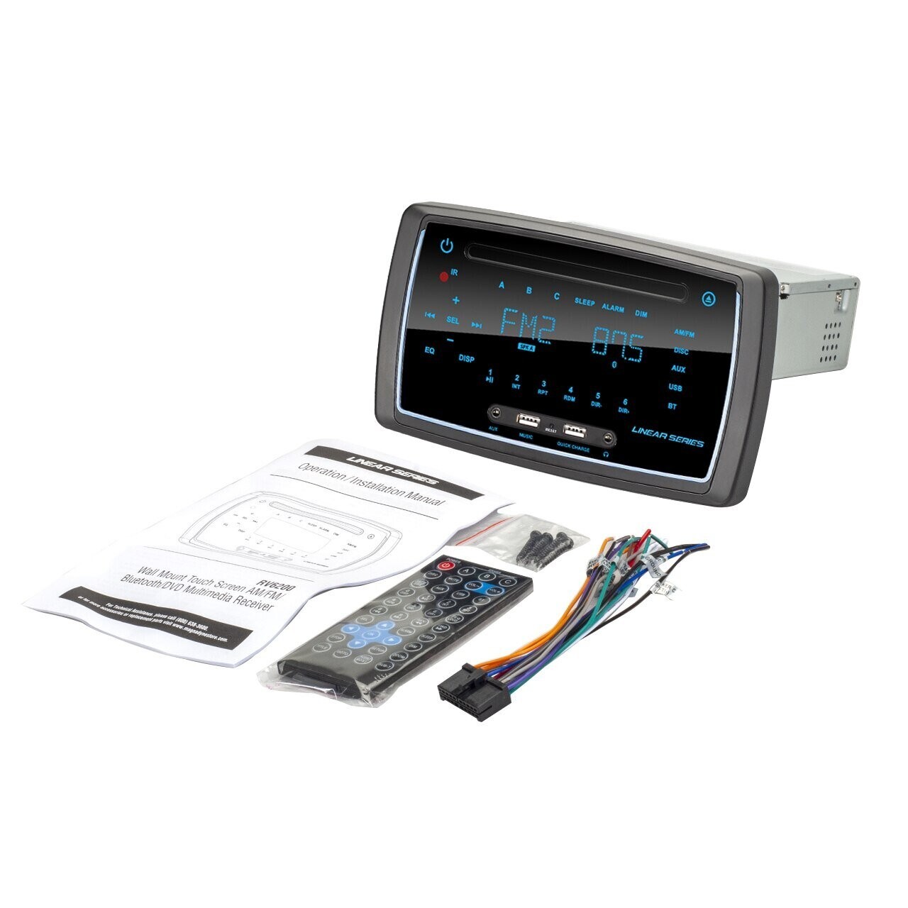Linear Series RV6200S | AM/FM & BT/DVD Wall Mount Receiver | Factory Renewed