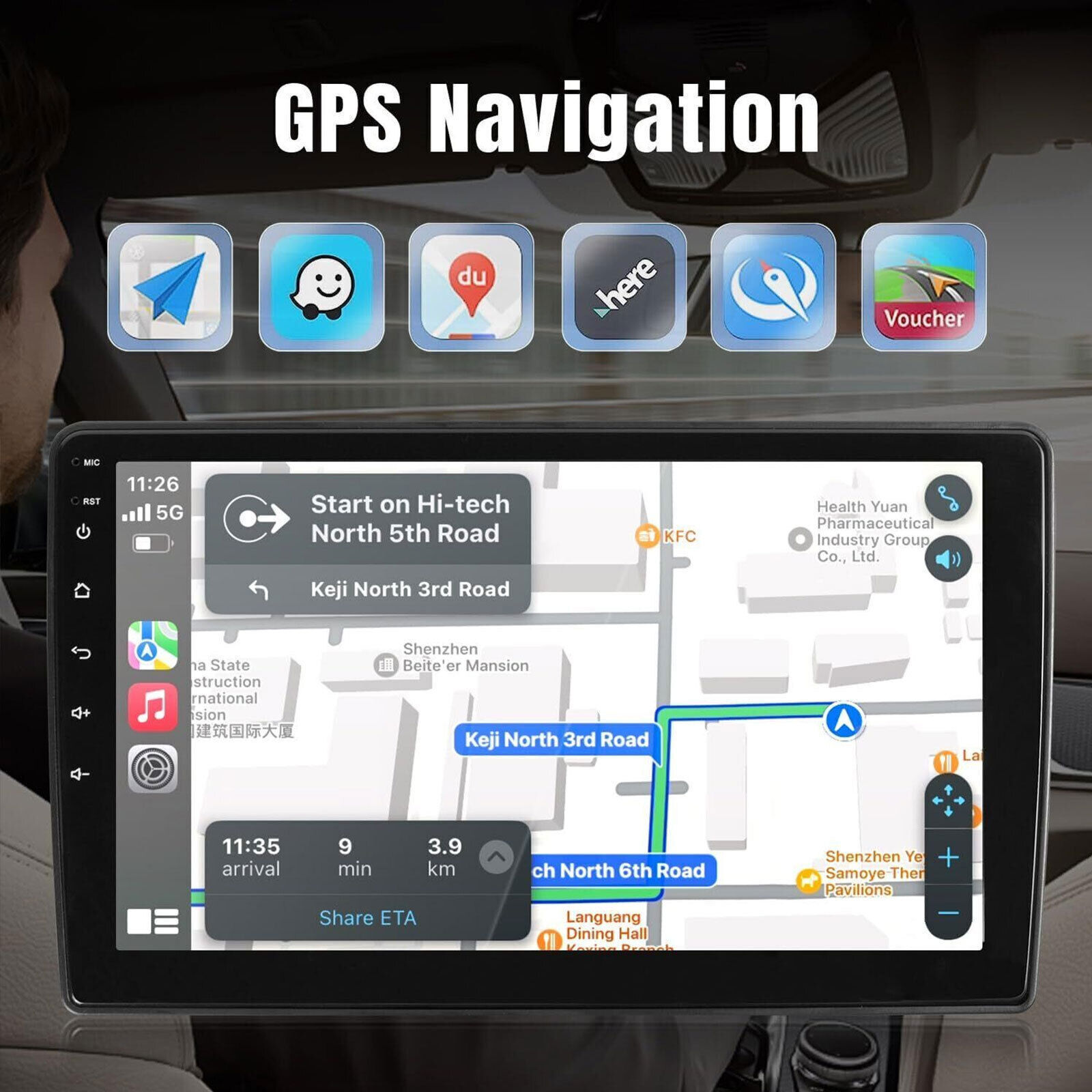 For Chevrolet Colorado 2015-2019 Android 13 Apple CarPlay WiFi Stereo Radio Cam