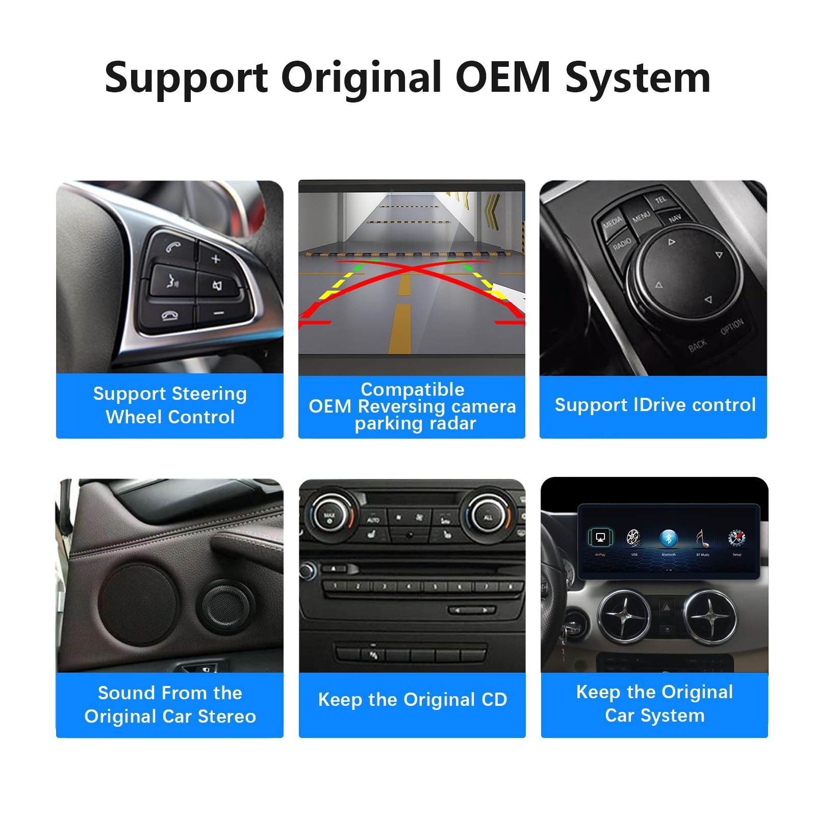 12.3″ Car Stereo for Mercedes Benz GLK X204 2008-2012 Carplay Android Auto