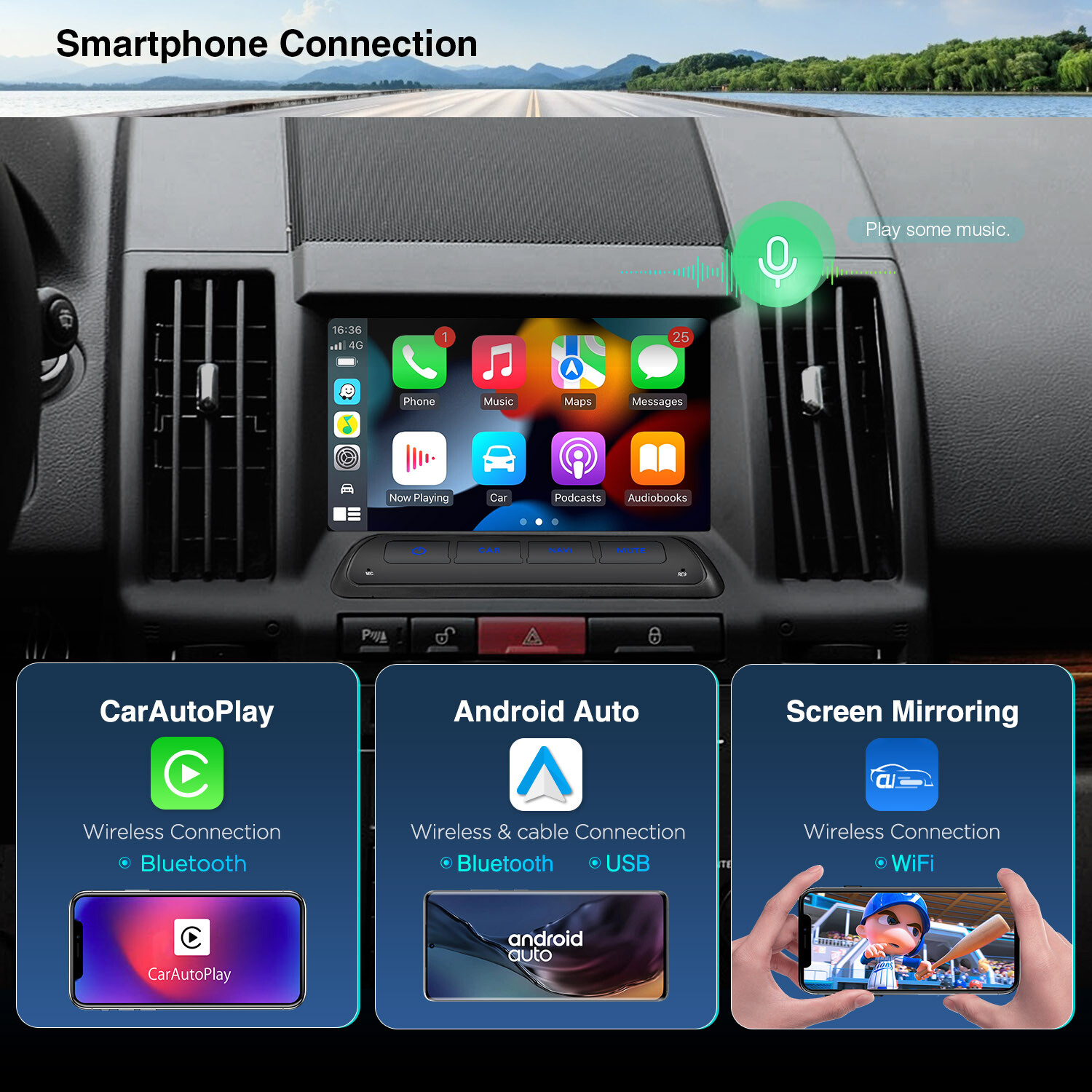Android 14 8-Core Car Stereo GPS 4G LTE WiFi For Land Rover Freelander 2 2007-12
