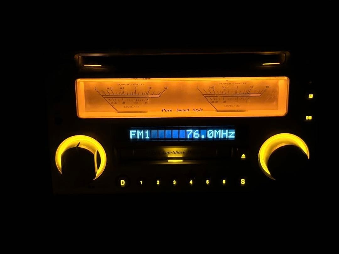 Panasonic CQ-VX5500D CD MD Mini Disc Player Car Audio stereo Tested from Japan