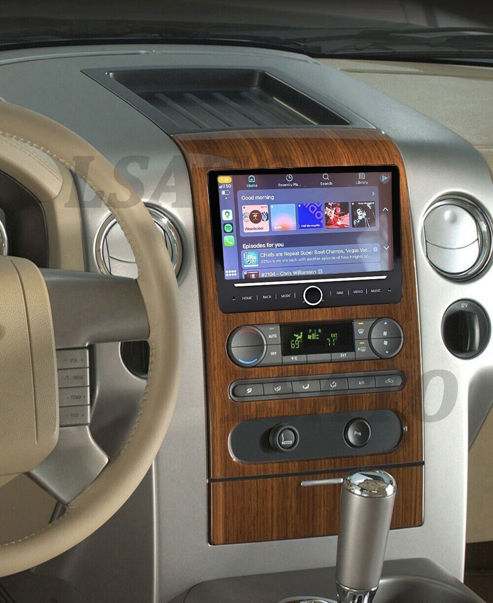US Carplay Android 14 Car Radio GPS Wifi Stereo For Ford F-150 F150 2004-2008