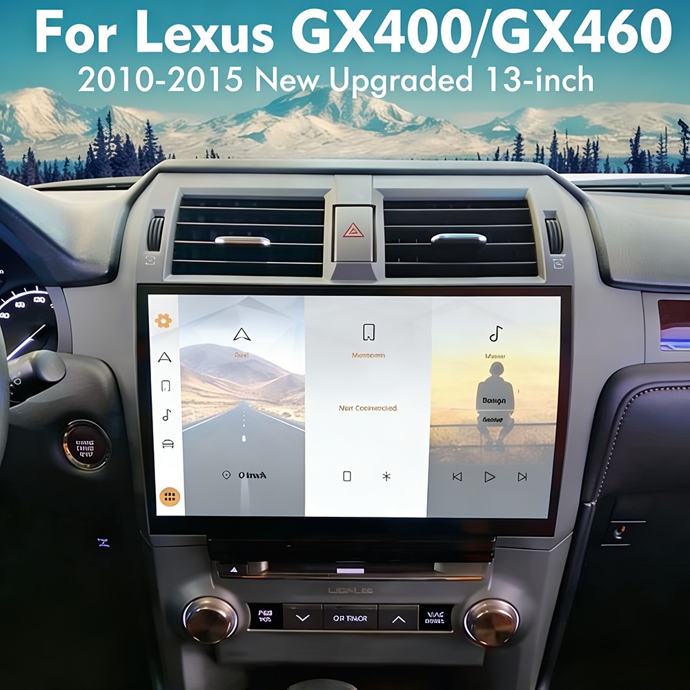 USED 13″ Car Stereo Radio Navi Carplay 8+128GB For 2010-2015 Lexus GX400 GX460