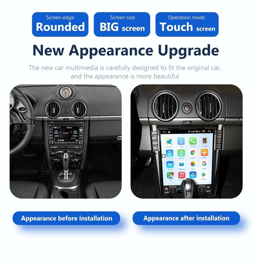 For Porsche 911 997 Cayman Boxster 987 Car Stereo Radio 6+128GB CarPlay Navi GPS